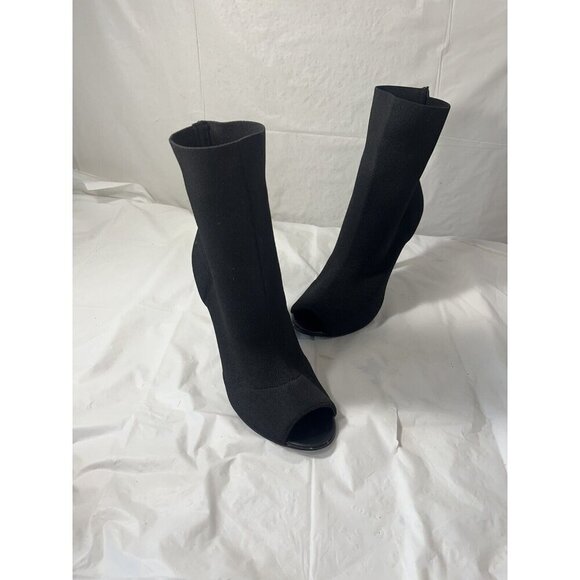 Charles by Charles David Women’s Black Knit Peep Toe Bootie Size 9.5 - Picture 3 of 15